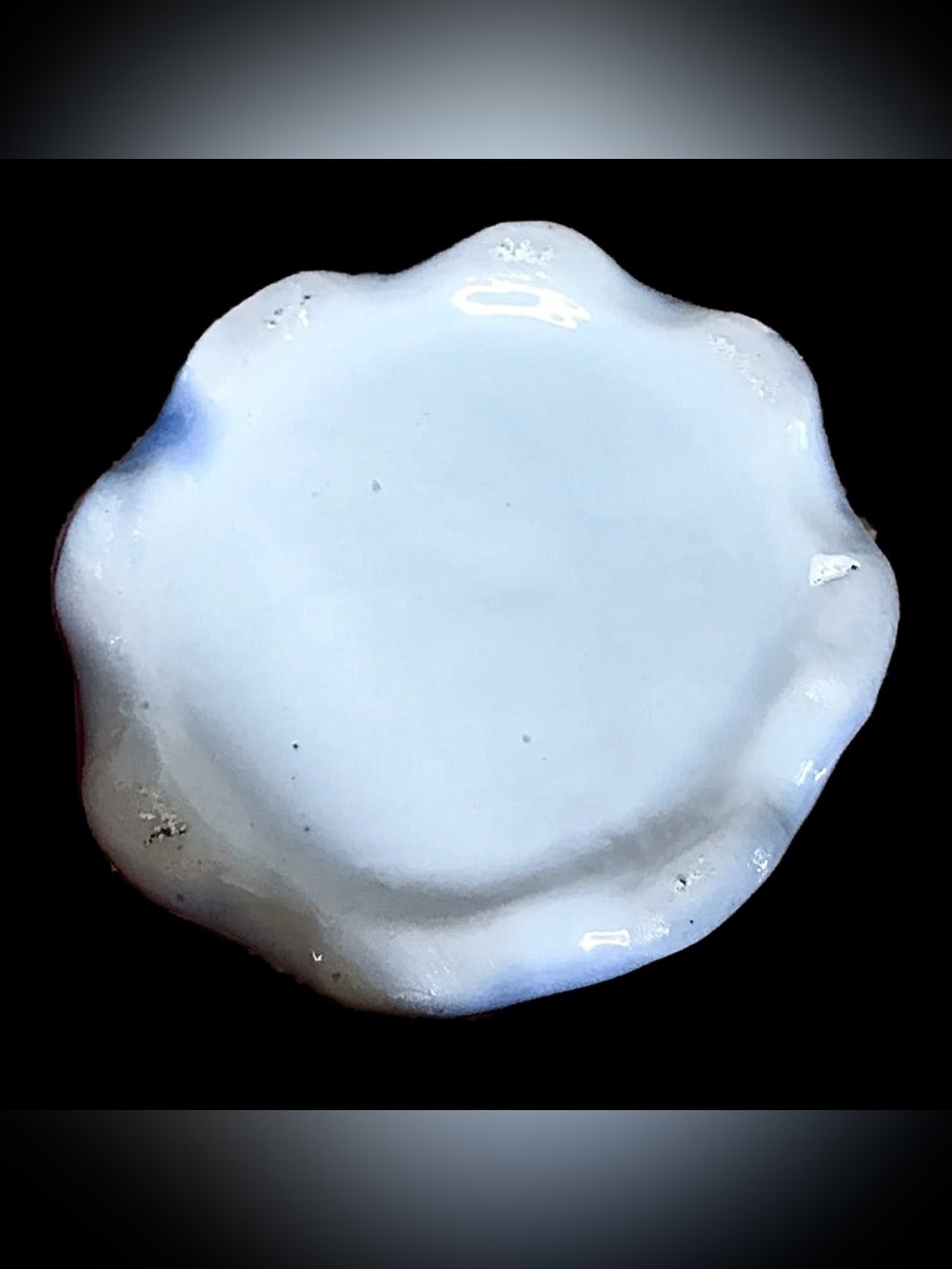 Vintage Porcelain Embossed Fruit Trinket Box with Lid Cottagecore Grandmacore - Picture 8 of 10